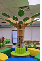 Bibliothèque Moderne pour Maternelle, Étagère Arbre à Livres Créative, Mobilier de Bibliothèque pour Crèche, École Maternelle, Préscolaire, Chambre