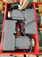 Moteur BLDC à arbre creux de 104 mm, 200 W, 25 mm, avec boîte de vitesses 75:1, frein électromagnétique 47,75 Nm, CE, pour plateforme de levage