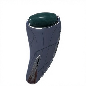 Popular Selling 100% Natural Zinc Alloy Handle Green Aventurine <b>Jade</b> <b>Roller</b> for face - Product Image 1
