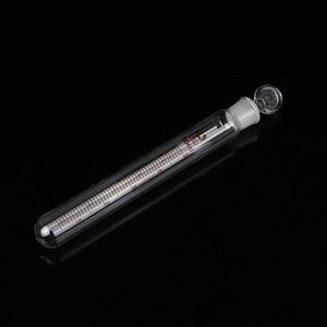 Tube à essai en verre gradué Langjian 50 ml avec joint moulé, fond rond et bouchon – Équipement de laboratoire de haute précision - Product Image 2