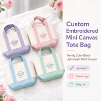 Tas Tote Mini Summer Boat, Tas Tote Kanvas, Tas Belanja Mini Katun Dengan Saku Resleting untuk Liburan dan Perjalanan