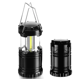 Mini 3 * COB çadır lambası LED taşınabilir fener TelescopicTorch kamp lambası su geçirmez acil ışık Powered çalışma ışığı