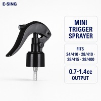 Mini pulvérisateur à gâchette tout plastique résistant aux produits chimiques 0,7 cc PP 24/410 28/410 pour bouteille, soins des animaux, nettoyage domestique