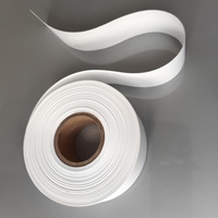 Étiquettes de vêtements personnalisables en rouleaux, imprimées par transfert thermique, écologiques, lavables, avec instructions d'entretien, largeur adaptable