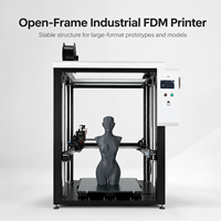 Machine d'impression 3D FDM industrielle grand format professionnelle 600x600x1200mm, plateforme à charge lourde 50KG, double extrudeur, plateau chauffant