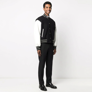 Chaquetas Varsity de Lona Personalizadas para Hombre, Calidad Premium, Tallas Grandes, Venta al Por Mayor de Fábrica OEM, Ropa Casual Urbana Transpirable para Invierno - Product Image 1