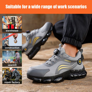 Zapatos de Seguridad GUYISA Ligeros con Punta de Acero Estándar Europeo, Función Antideslizante y Precio de Fábrica para Trabajo - Product Image 4