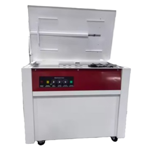 Économique Électrique Semi Automatique Double Moteur PP Ceinture Cercleuse Machine Cartons Bouteilles <span class=keywords><strong>Meubles</strong></span> Électronique Marchandises Emballage - Product Image 1
