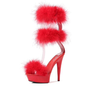 Sexy Hairy Hate Sky High zapatos de mujer club nocturno plataforma impermeable tacones súper altos sandalias tacones delgados modelo cinta de <span class=keywords><strong>pasarela</strong></span> - Product Image 5