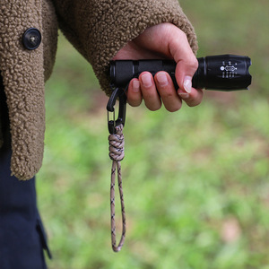 Nylon Key Lanyard With Carabiner Hook Outdoor <b>Camping</b> Survival <b>Tool</b> Durable <b>Multi</b> Functional Wrist Strap - Product Image 1