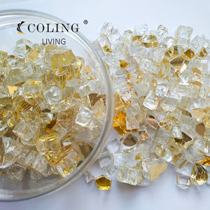 Vidrio Templado Reflectante Azul Cobalto <span class=keywords><strong>de</strong></span> 10 Libras y 1/2 Pulgada para <span class=keywords><strong>Chimenea</strong></span>, Brasero, Mesa <span class=keywords><strong>de</strong></span> Brasero para Exteriores, Gas Natural - Product Image 1