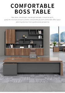 Modern Office L-Shaped Boss <strong>Desk</strong> <strong>Large</strong> Office Table Executive CEO <strong>Desk</strong> - Product Image 6