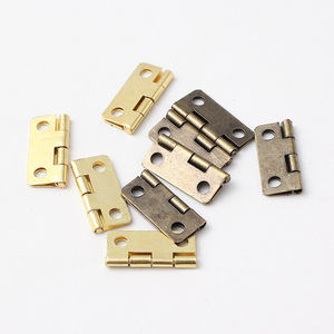 Furniture Hinge Small Brass Hinges For Jewelry Box Wooden Box Door Window Surface Mount Durable Iron Hardware Accessory - Product Image 1