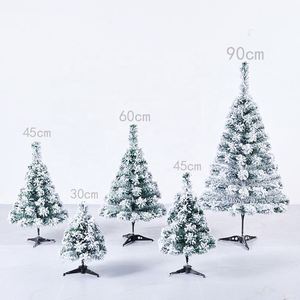 Árbol de Navidad Artificial Moderno Mini Snow Xmas, Venta al por Mayor de Fábrica, Decoración Navideña de Alta Calidad en Varios Tamaños - Product Image 1