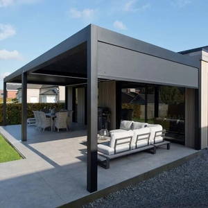 Pérgola de Aluminio con Revestimiento en Polvo, Resistente al Agua, Ecológica y a Prueba de Roedores, 3x3m, 3x4m, 4x4m, 6x4m, Modelo ZF8009P, para Jardín - Product Image 1