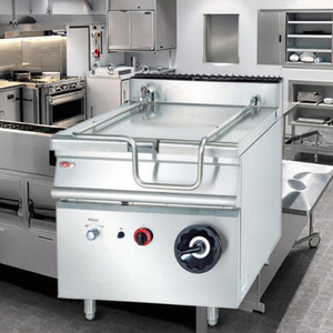 Bandeja de estofado inclinable de gas comercial Serie 900 y 700 Acero inoxidable 26kW Fácil de limpiar para catering y restaurantes - Product Image 4