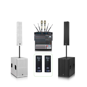 Sistema de Altavoces de Columna Profesional para Actuaciones en Interiores y Exteriores, Sistema Activo para Multimedia Profesional - Product Image 1