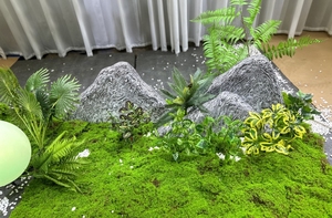 Ensemble <span class=keywords><strong>de</strong></span> décoration pour la maison et le bureau, style combiné, arbre artificiel bonsaï avec <span class=keywords><strong>pot</strong></span> en plastique, plantes paysagères - Product Image 4