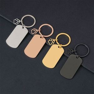 Llavero Personalizado de Acero Inoxidable con Impresión UV, Moderno, para Regalos Navideños, Logotipo de Empresa, Material en Blanco de Fábrica - Product Image 1
