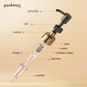 24/<b>28mm</b> Long Nozzle PP Plastic Press-Type Lotion Pump Head-Eco-Friendly Leak-Proof Durable for Cosmetic Bottles - Product Image 6