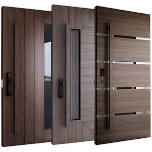 Porta d'Ingresso di Sicurezza in Alluminio con Design Minimalista e Vetro, per Esterni, Ville e Uso Domestico - Product Image 6