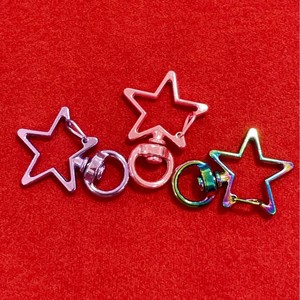 Zinc Alloy Star Shape Rotating <b>Key</b> <b>Ring</b> Carabiner Keychain Portable <b>Accessory</b> General Use - Product Image 2
