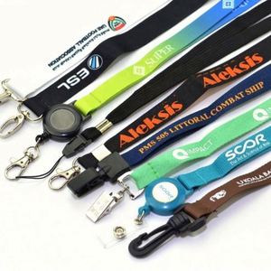 Wholesale Eco-Friendly Custom Polyester Neck Strap Lanyard with <b>Hook</b> Offset Printing Card Case From China at Low Price - Product Image 5