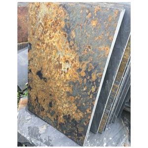 Pizarra de forma aleatoria irregular oxidada natural, venta al por mayor, baldosas de pizarra oxidada, pizarra para techos - Product Image 4