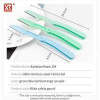 Kit de rasoirs de voyage OEM pour soins du visage et des sourcils, blanc et noir, pour usage personnel