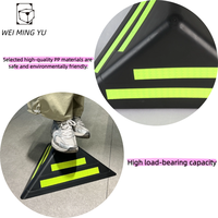 Protecteur d'angle en plastique réfléchissant trois faces (grande taille) pour l'emballage et le transport express des cartons d'appareils électroménagers