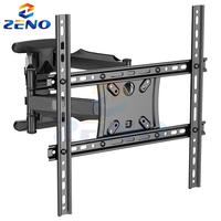 Support mural TV ZENO à mouvement complet pour téléviseurs de 32 à 60 pouces, pivotant, VESA 400x400, acier laminé à froid P5-L400