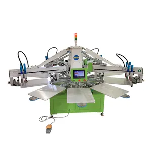 Octopus 4 color 10 station full automatic screen printing machine China Factory sale with good price