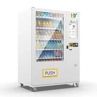 Distributeur automatique de snacks et de boissons en métal personnalisé avec SDK, distributeur de snacks populaire avec lecteur de carte
