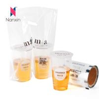 Rouleau de scellant pour tasses à thé Boba à bulles en plastique jetables avec logo imprimé personnalisé Film d'étanchéité pour tasses et sacs fourre-tout