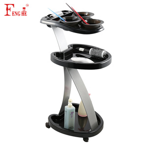 Carro <span class=keywords><strong>de</strong></span> Peluquería <span class=keywords><strong>de</strong></span> 3 Niveles con Cuenco <span class=keywords><strong>para</strong></span> Tinte, Ruedas <span class=keywords><strong>de</strong></span> Nylon Anti-Enredos y Marco <span class=keywords><strong>de</strong></span> Aluminio, <span class=keywords><strong>para</strong></span> Salones y Barberías - Product Image 4