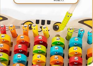 2025 nuevo juego magnético de madera para gatitos, pesca de insectos, juego interactivo cognitivo para jardín de infantes, juguete para bebés, caja de seguridad - Product Image 6