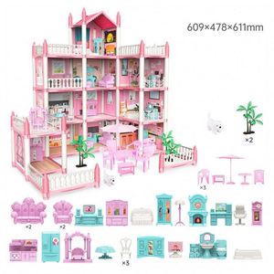Mini Modern DIY Colorful <b>Plastic</b> Doll <b>Play</b> House <b>Kitchen</b> Set Toys Party Accessories Safety Certified PVC Unisex Ages 2+ - Product Image 2