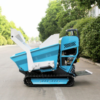Haute Performance Mini Dumper Crawler Fonction De Levage Hydraulique Mini Dumper Sur Chenilles Ferme Jardin 500kg Mini Dumper Sur Chenilles