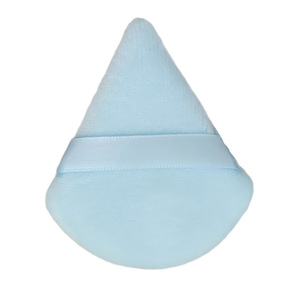 Éponge de maquillage triangulaire en coton, éponge en velours multicolore, éponge de maquillage pour application humide et sèche - Product Image 3