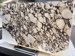 현대 이탈리아 Calacatta Viola 대리석 실내 벽 및 바닥 타일 새로운 광택 보라색 오렌지 큰 석판 방수 1 년 보증 - Product Image 6