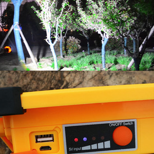 Projecteur solaire rechargeable pour extérieur, lampe de travail mobile portable, lampe de secours rechargeable, lampe de travail - Product Image 4