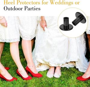 Protectores de Tacón Antideslizantes para Zapatos, Tapones para Tacones, Protectores para Tacones Altos para Zapatos en Césped - Product Image 6