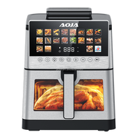 Friteuse à vapeur numérique intelligente avec réservoir d'eau, écran LCD couleur, four électrique multifonction, sans huile, en promotion pour usage domestique, facile à utiliser