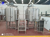 Équipement de brassage de bière clé en main 1000L, machine de brasserie SUS304 avec formation et installation locale pour brasseries et pubs