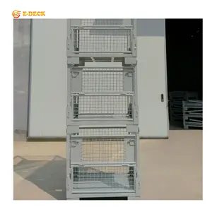 China Supplier Warehouse Storage Foldable Metal Steel Stackable Stillages