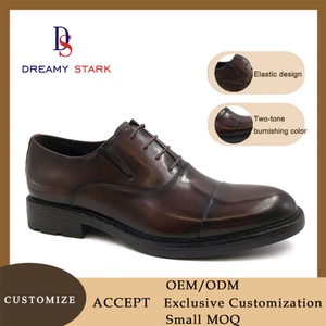 Chaussures de mariage italiennes faites à la main en cuir véritable à lacets, chaussures habillées Oxford de luxe vintage pour hommes, de haute qualité, personnalisées - Product Image 6