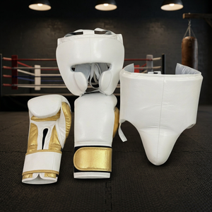 Wholesale Custom Made Professional Training Boxing Gloves Leather Lace-Up Closure 8 oz Weight Adjustable Wrist <b>Strap</b> - Product Image 2