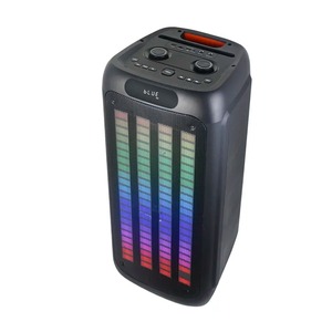 T 8 inch DJ <span class=keywords><strong>Micro</strong></span> Boombox caixa de Som Loa di động xe đẩy hộp âm thanh karaoke partybox chuyên nghiệp hệ thống loa Pin - Product Image 1