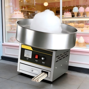 Machine à barbe à papa de qualité commerciale, fabricant automatique de barbe à papa avec fonction de machine à glace à barbe à papa pour les fêtes et les entreprises - Product Image 6