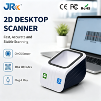 Escáner de Código de Barras de Escritorio 2D de Alta Velocidad JR T97-Y, Lector de Códigos QR, Anti-Caídas, Manos Libres, para Puntos de Venta